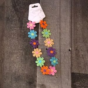 Indie flower necklace